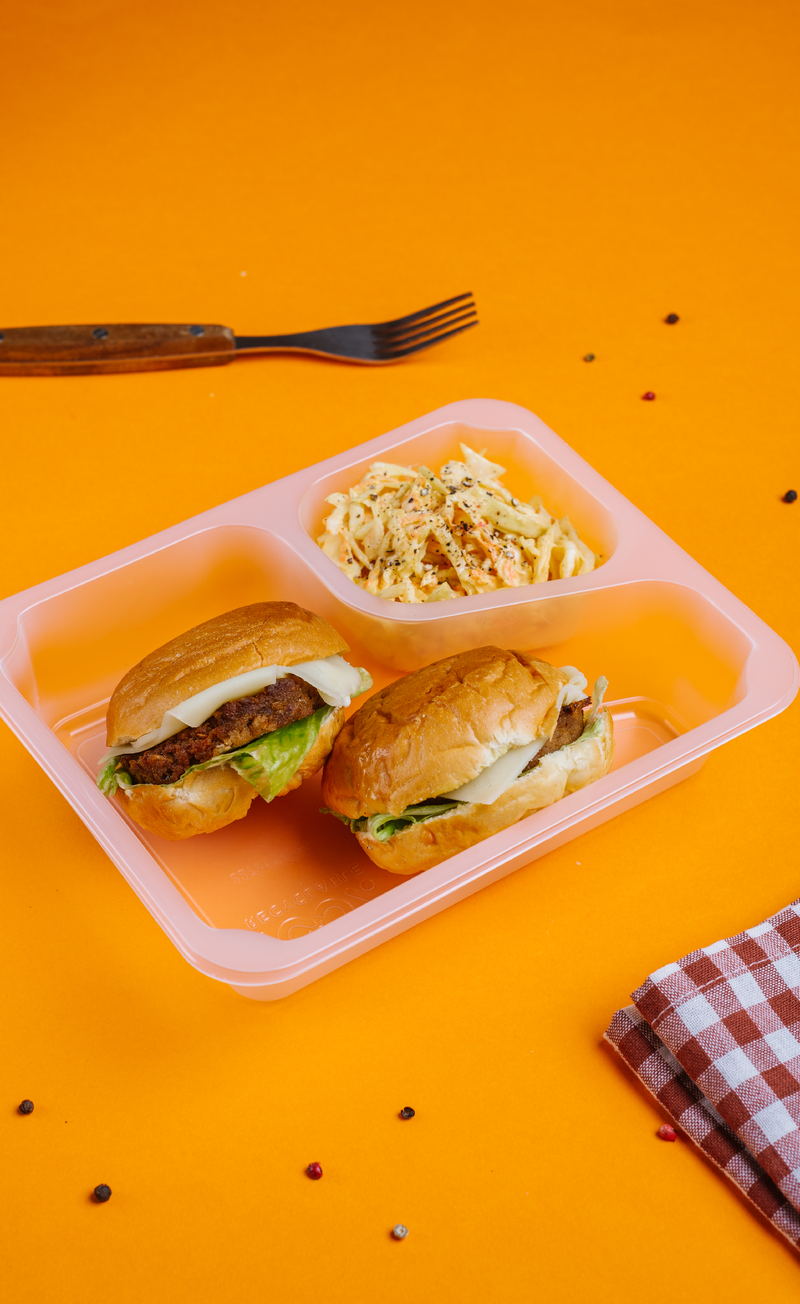 Wegetariański cheeseburger